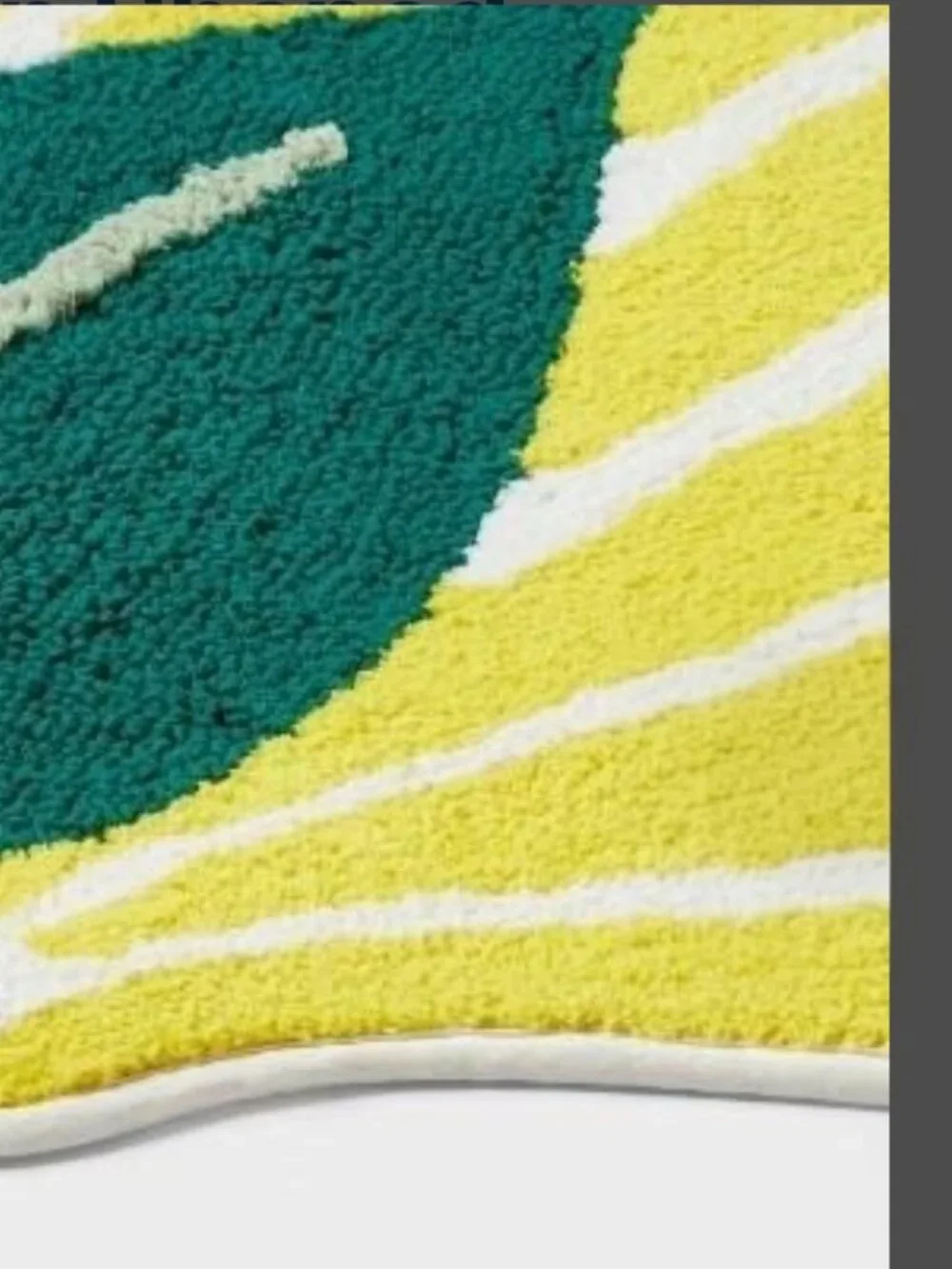 Lemon Accent Bathroom Rug
